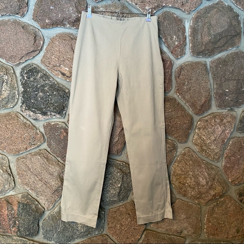 Cotton blend women’s straight leg pants .